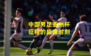 中国男足亚洲杯征程的巅峰时刻